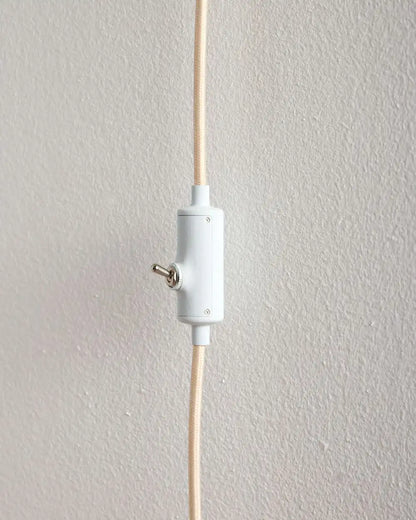 HANDMADE STONEWARE & WOOD SCONCE