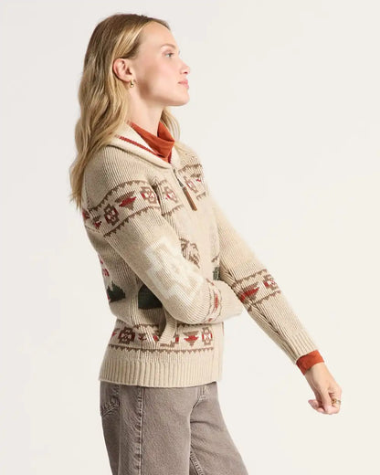 WOMEN'S ALPINE LAMBSWOOL ZIP CARDIGAN