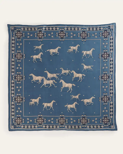 HERD OF HORSES SILK SCARF