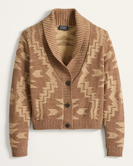 WOMEN'S TEXTURED COTTON CARDIGAN