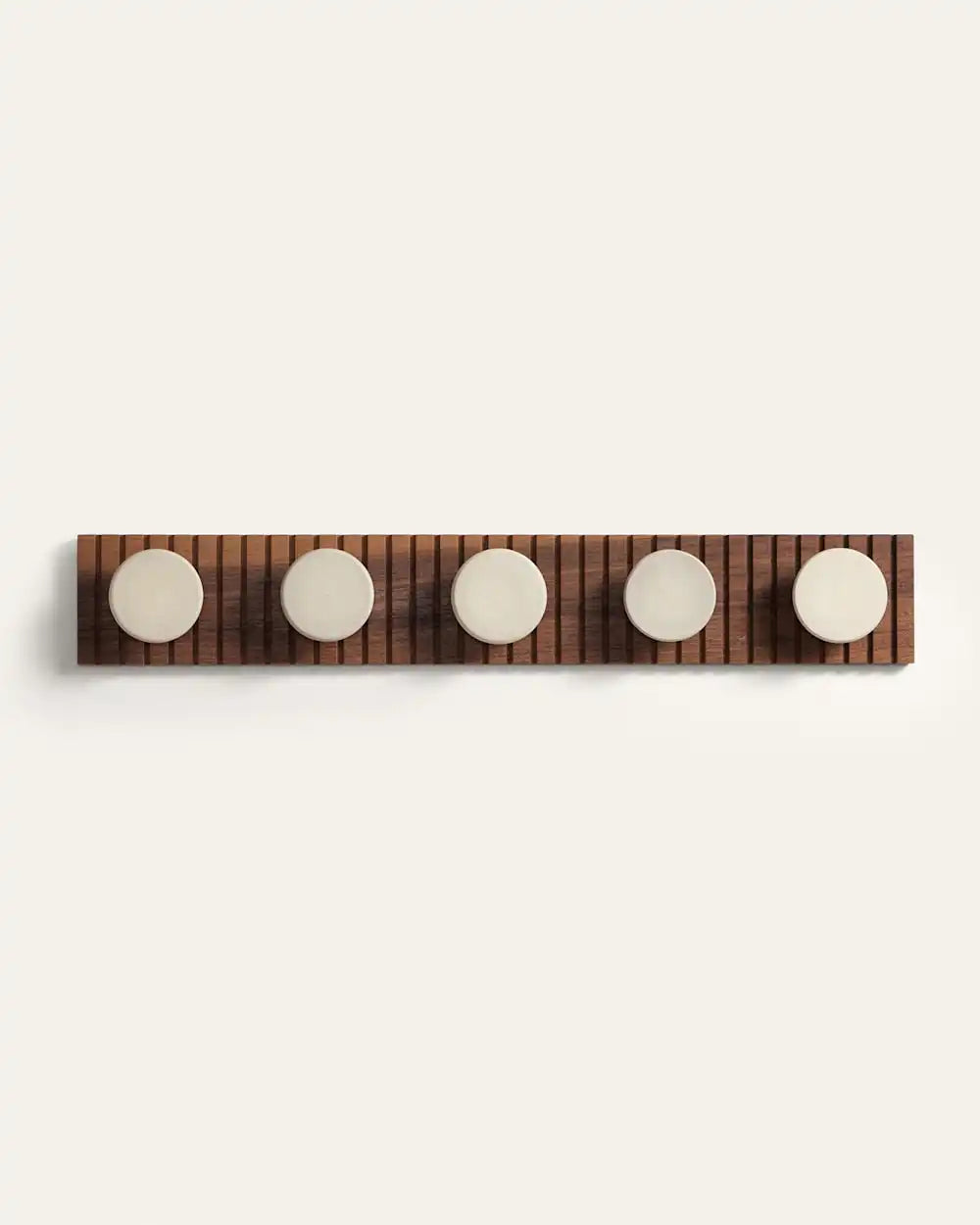 HANDMADE STONEWARE & WOOD COAT HANGER