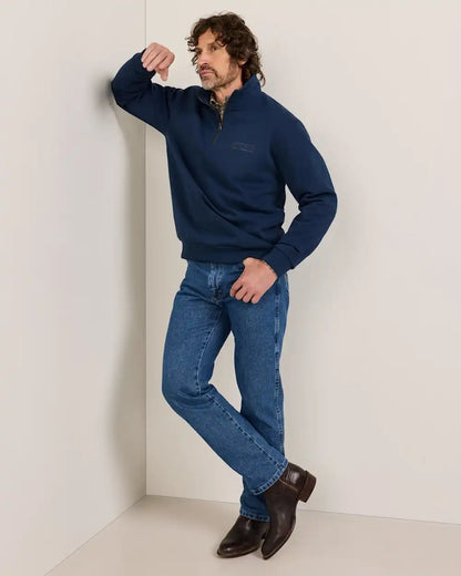 MEN'S FRENCH TERRY QUARTER-ZIP SWEATSHIRT