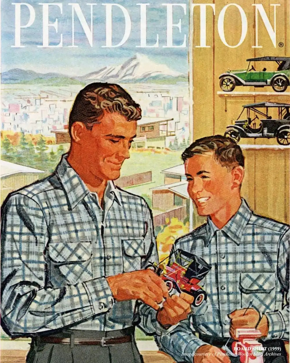 MEN'S PLAID BOARD SHIRT