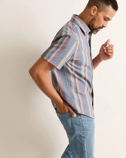 MEN'S SHORT-SLEEVE STRIPE BAYSIDE SHIRT