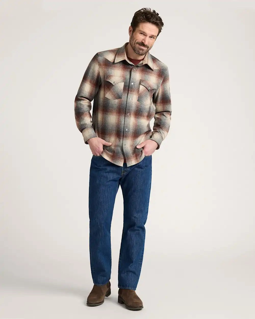 MEN'S PLAID SNAP-FRONT WESTERN CANYON SHIRT