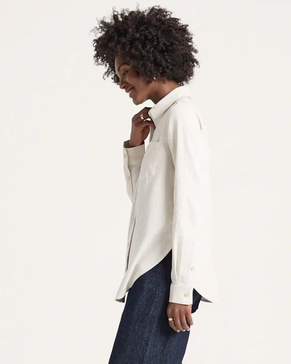 WOMEN'S COTTON FLANNEL RELAXED SHIRT