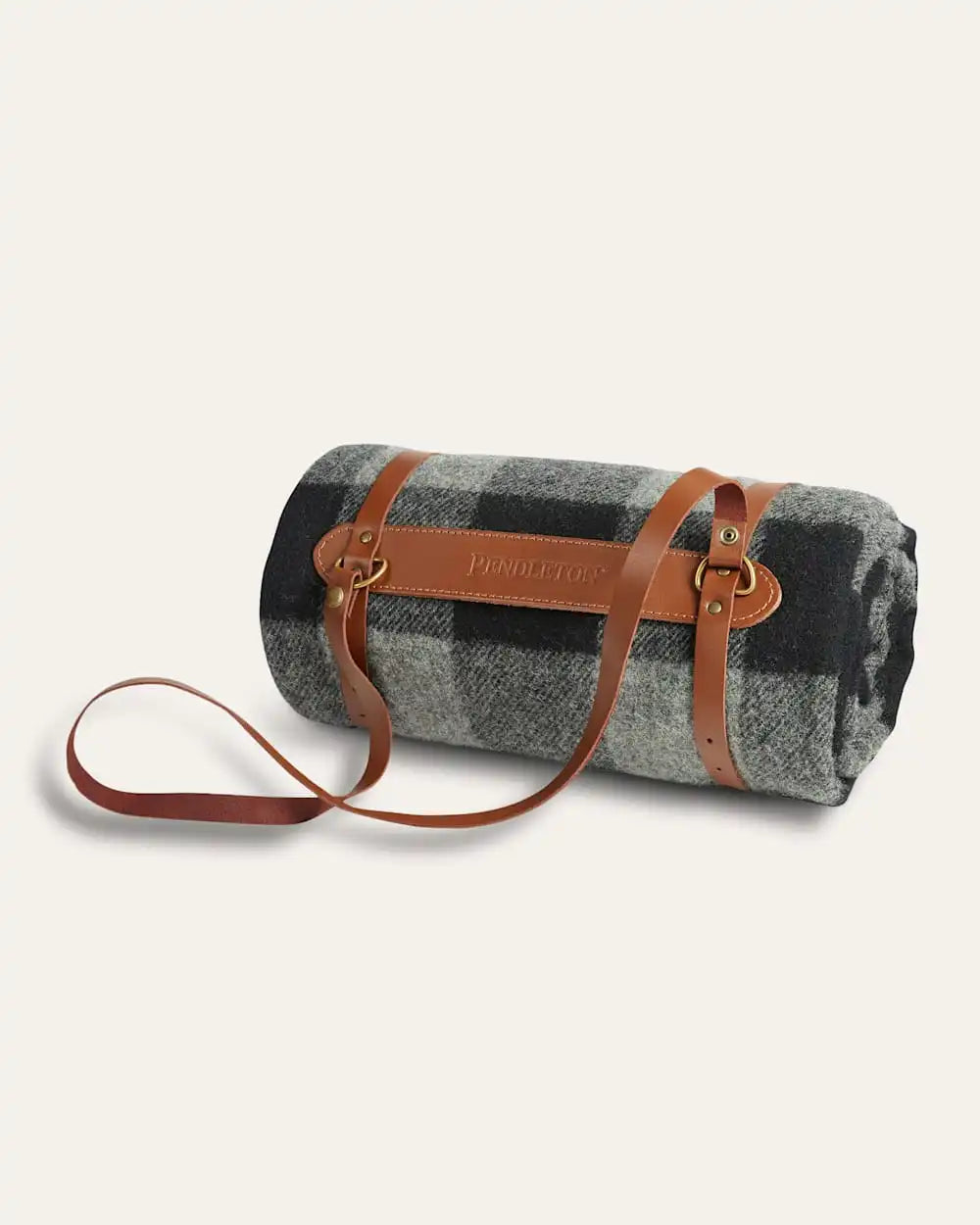 MOTOR ROBE THROW WITH LEATHER CARRIER