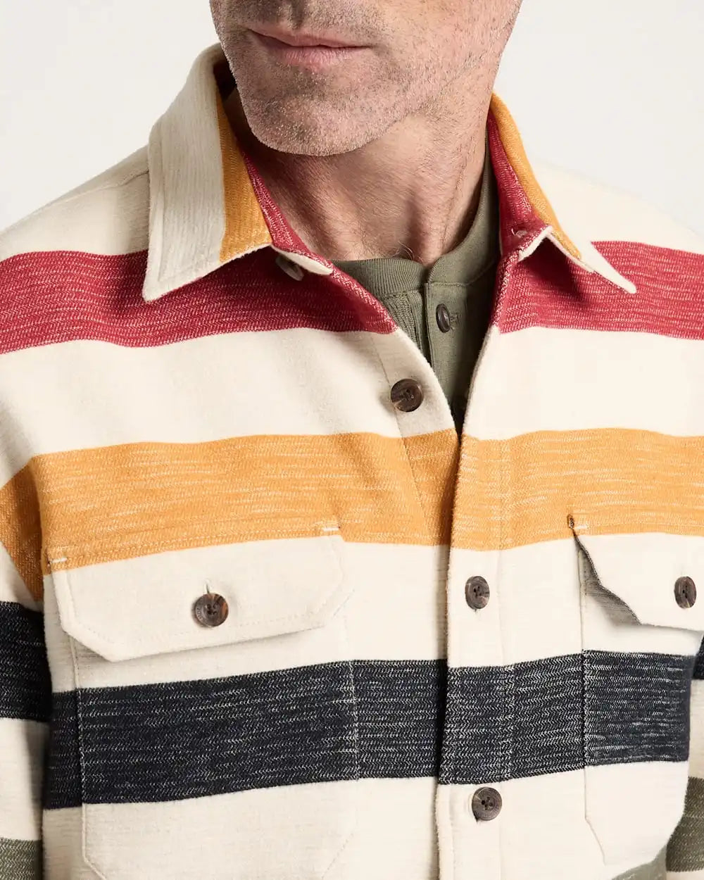 MEN'S GLACIER COTTON CHAMOIS DRIFTWOOD SHIRT