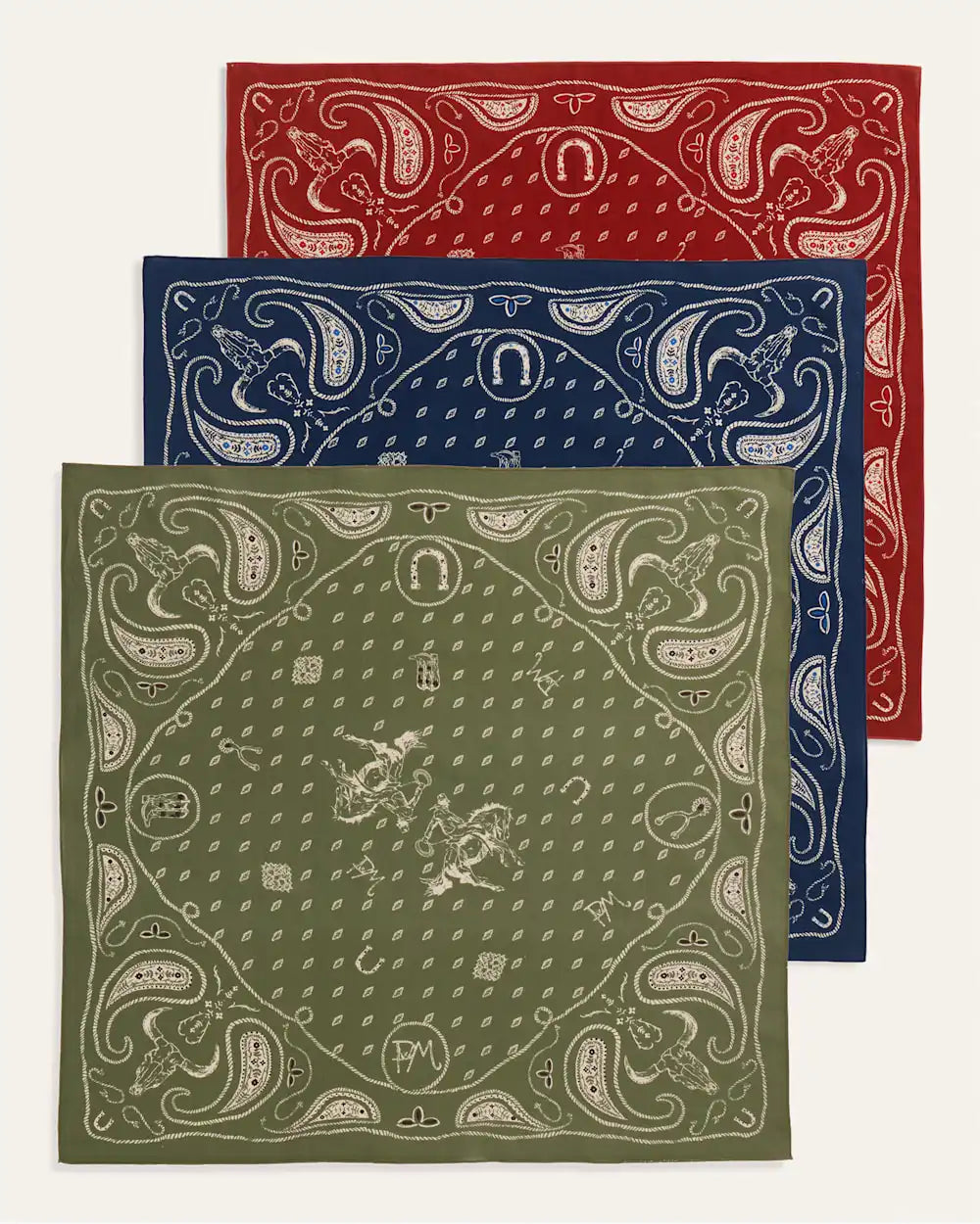 WESTERN 3-PACK BANDANA