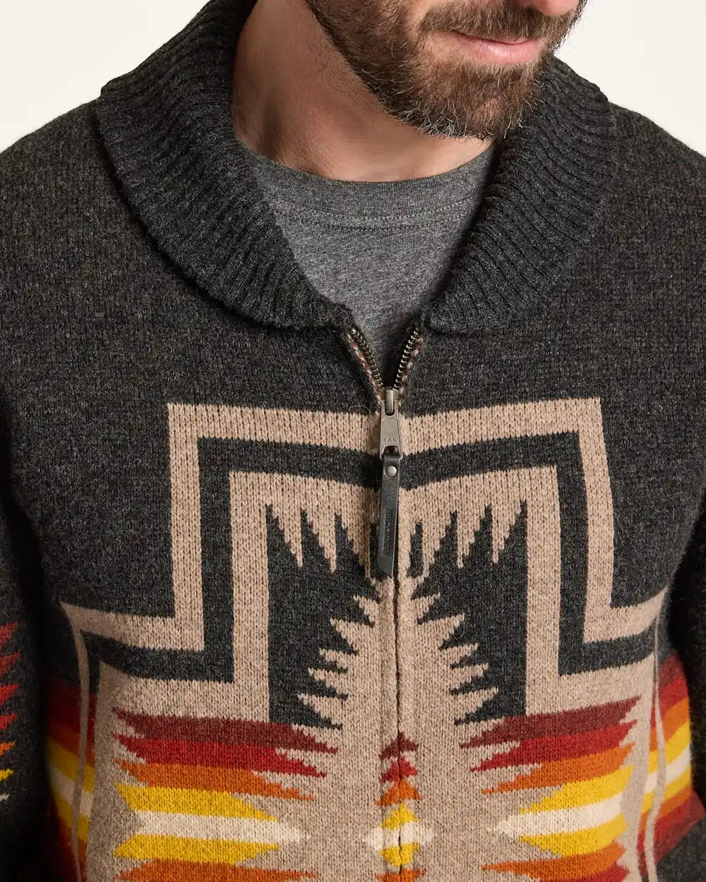 MEN'S HARDING LAMBSWOOL ZIP CARDIGAN