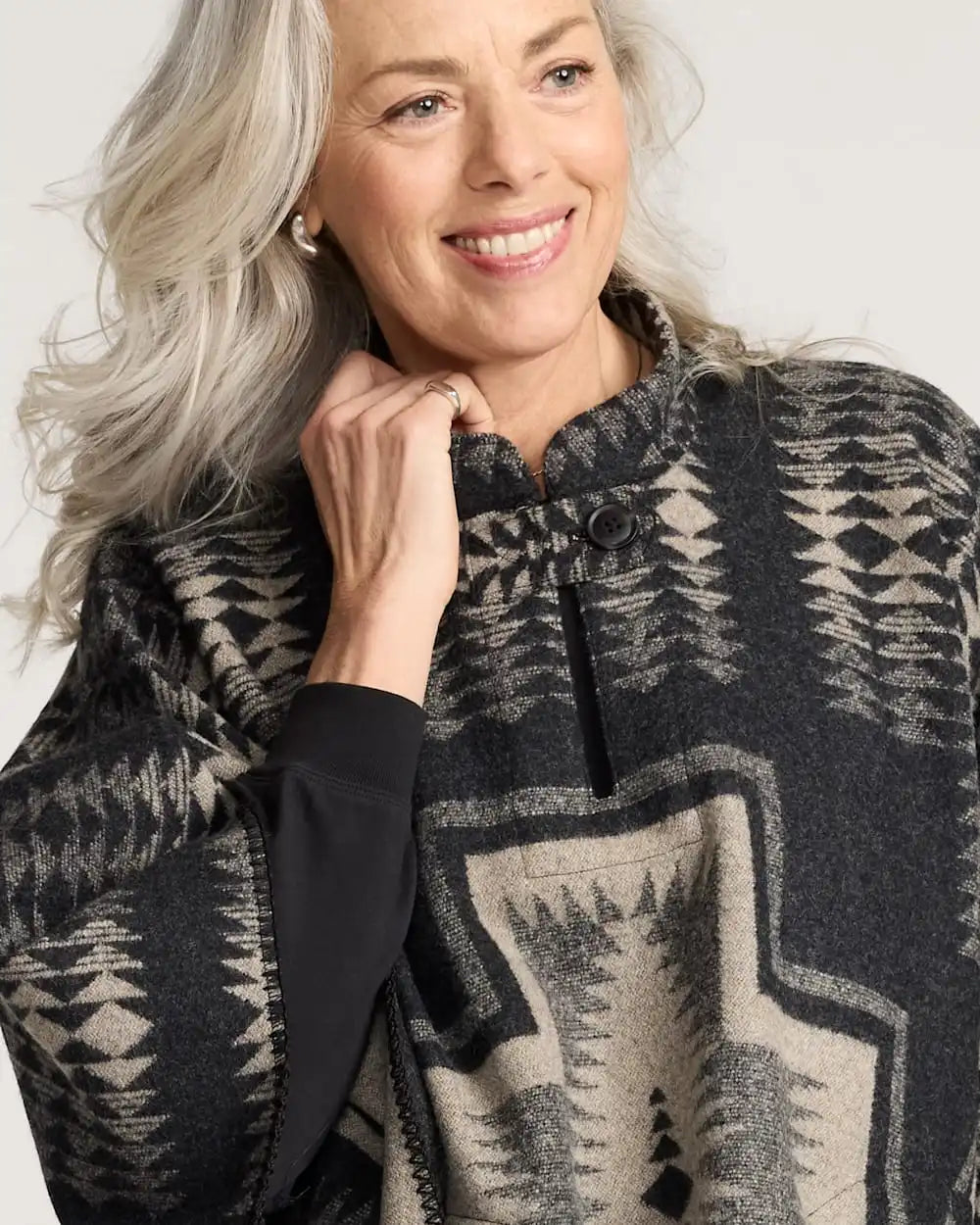 WOMEN'S HARDING WOOL PONCHO