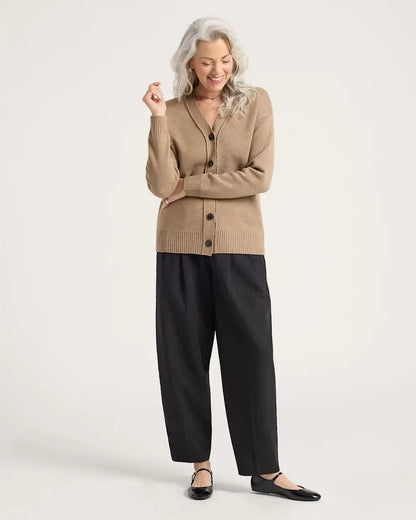 WOMEN'S RELAXED MERINO CARDIGAN