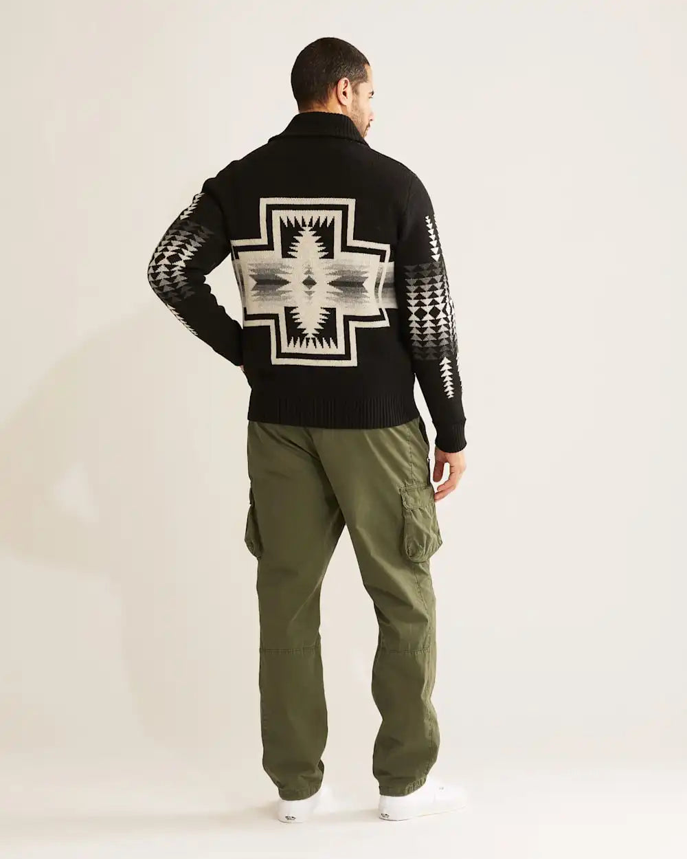 MEN'S HARDING LAMBSWOOL ZIP CARDIGAN