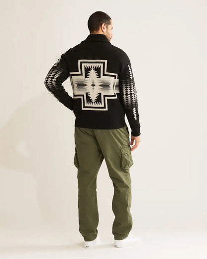MEN'S HARDING LAMBSWOOL ZIP CARDIGAN