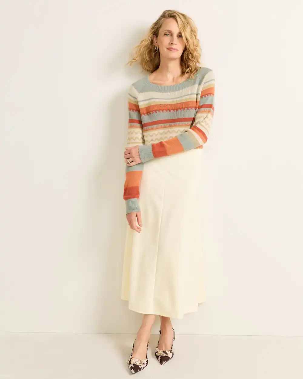 WOMEN'S RAGLAN COTTON SWEATER