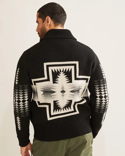 MEN'S HARDING LAMBSWOOL ZIP CARDIGAN