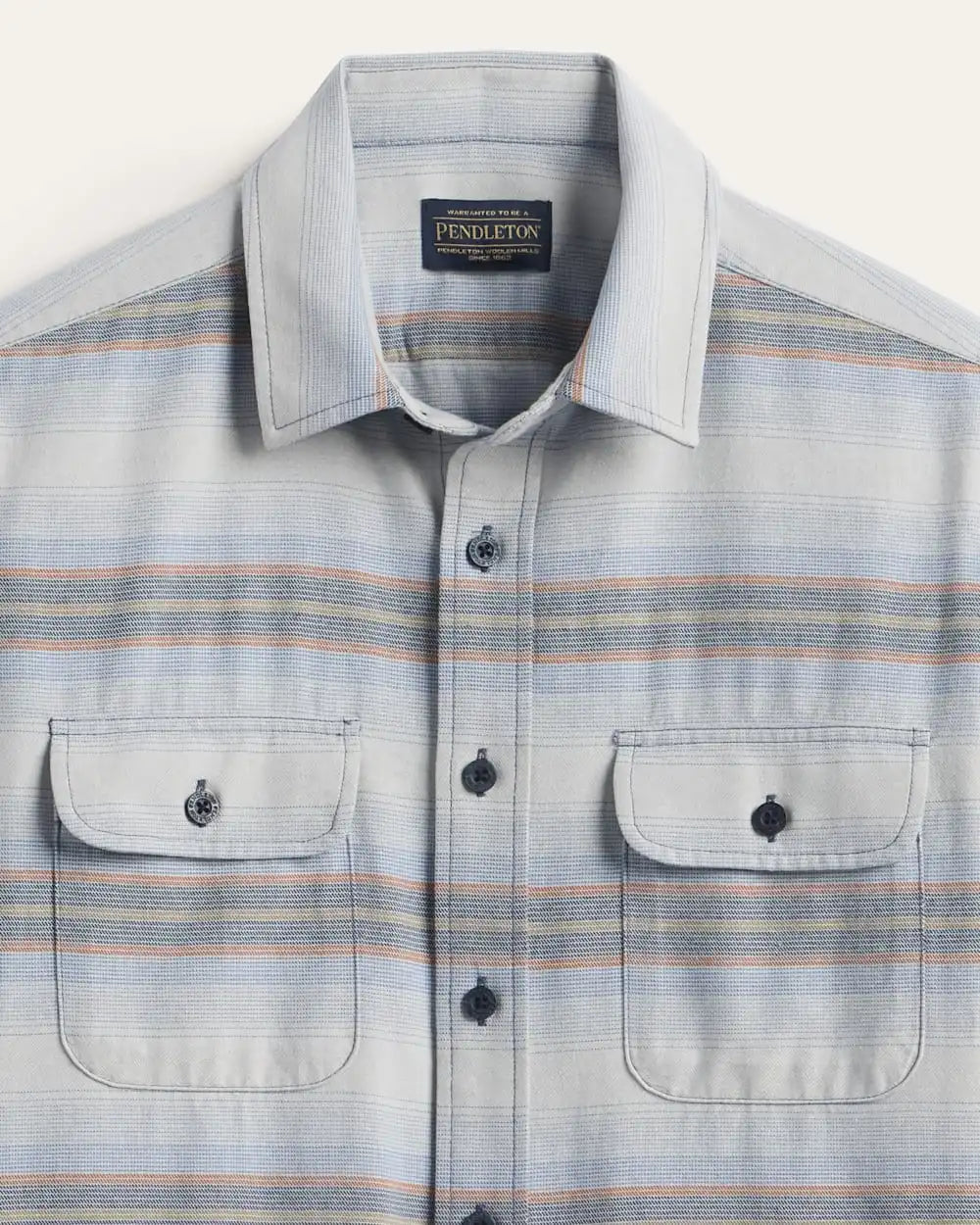 MEN'S STRIPE BEACH SHACK COTTON SHIRT