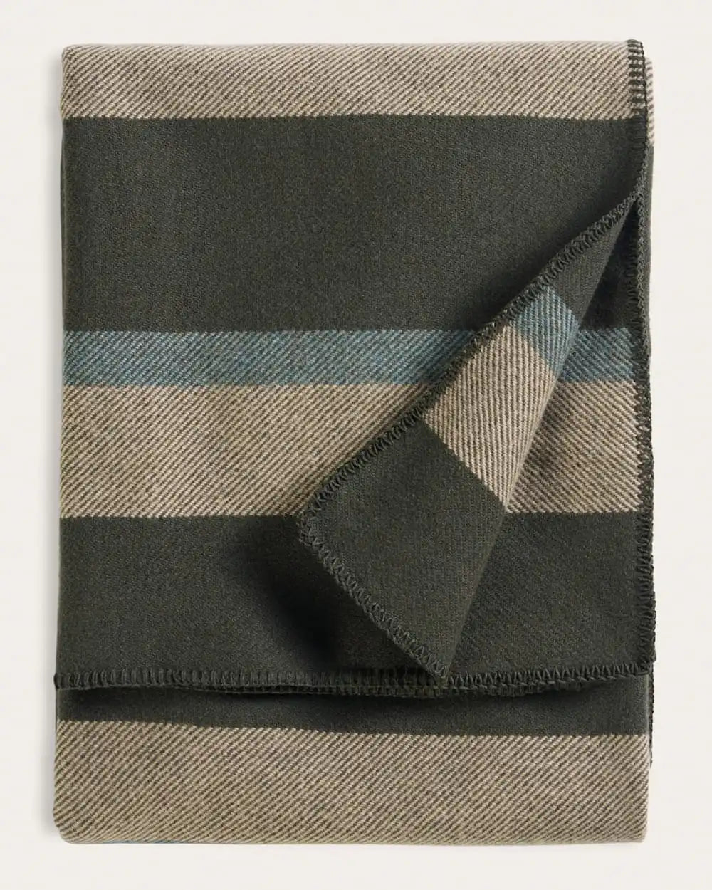 ECO-WISE WOOL PLAID/STRIPE BLANKET
