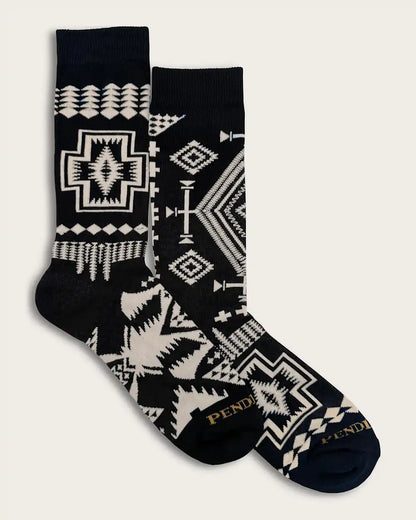 TRIO PATTERN CREW SOCKS