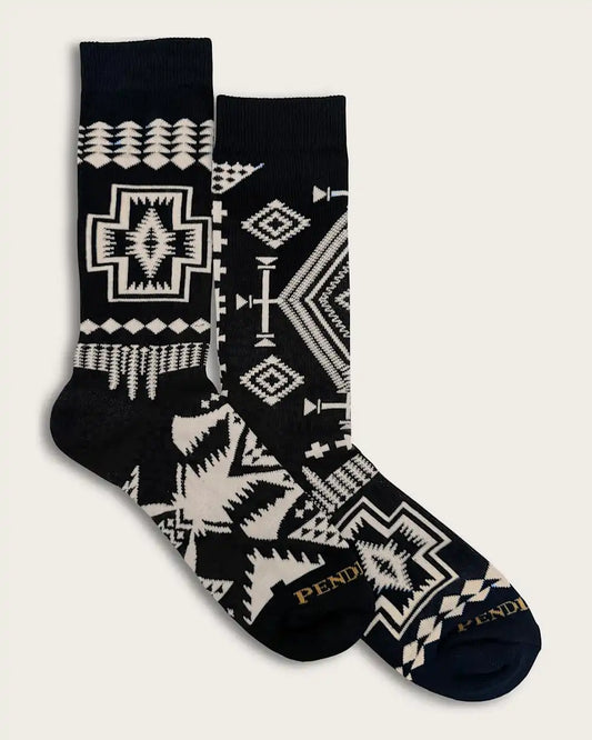 TRIO PATTERN CREW SOCKS