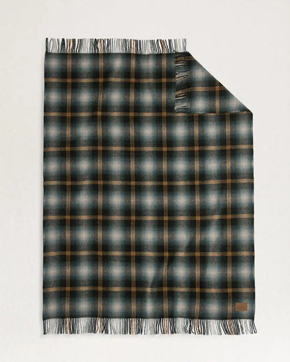 MOTOR ROBE THROW WITH LEATHER CARRIER