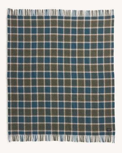 ECO-WISE WOOL FRINGED THROW