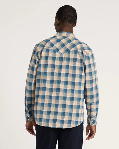 MEN'S PLAID SNAP-FRONT WYATT COTTON SHIRT