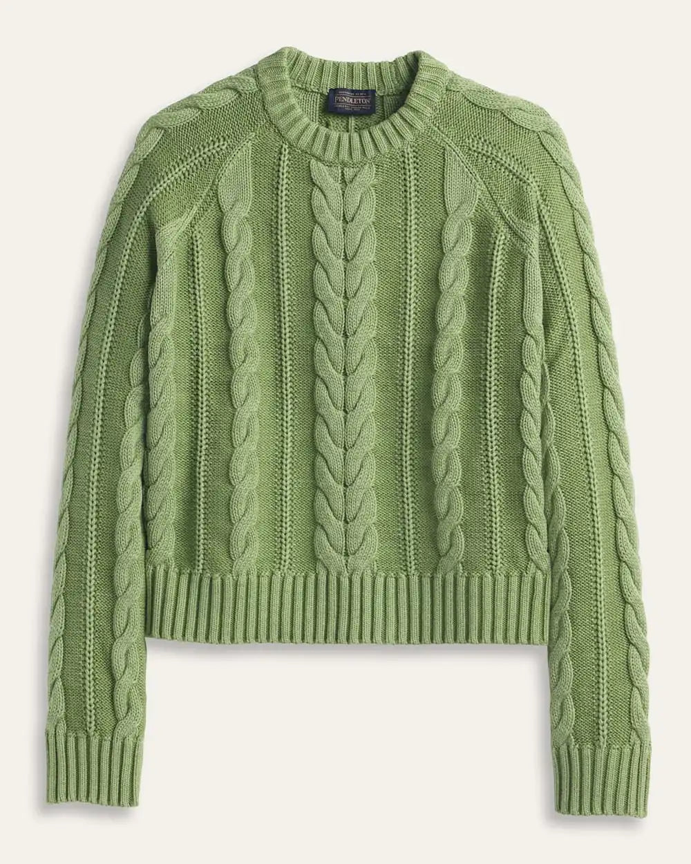 WOMEN'S COTTON CABLE SWEATER