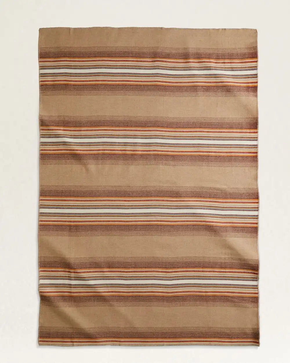 ECO-WISE WOOL PLAID/STRIPE BLANKET