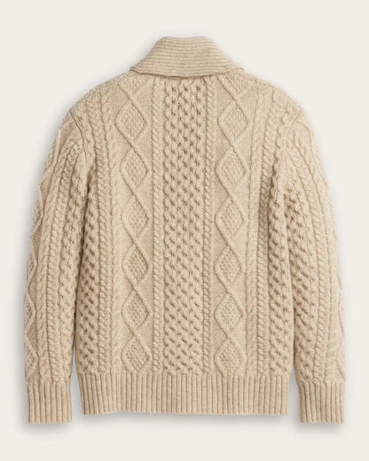 WOMEN'S FISHERMAN WOOL CARDIGAN