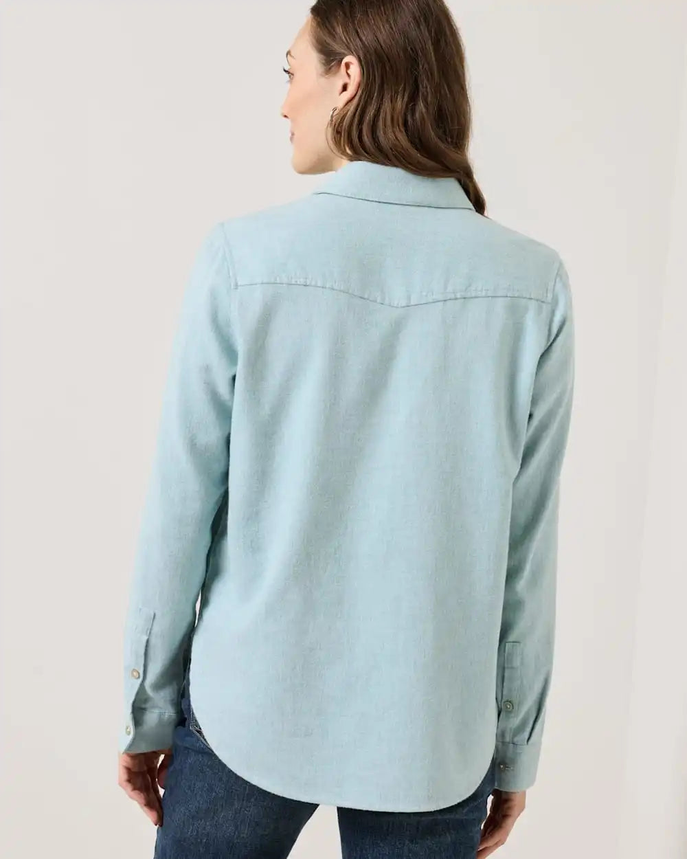 WOMEN'S COTTON FLANNEL RELAXED SHIRT
