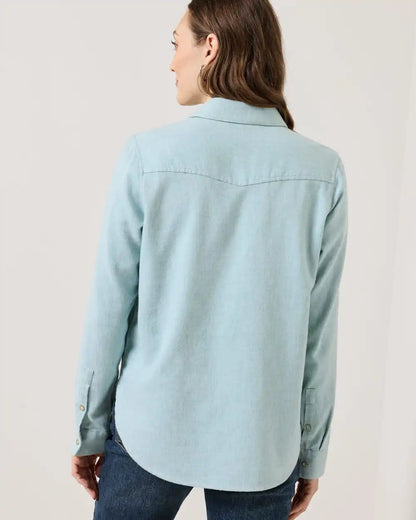 WOMEN'S COTTON FLANNEL RELAXED SHIRT
