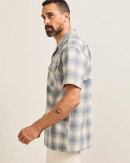 MEN'S SHORT-SLEEVE PLAID BOARD SHIRT