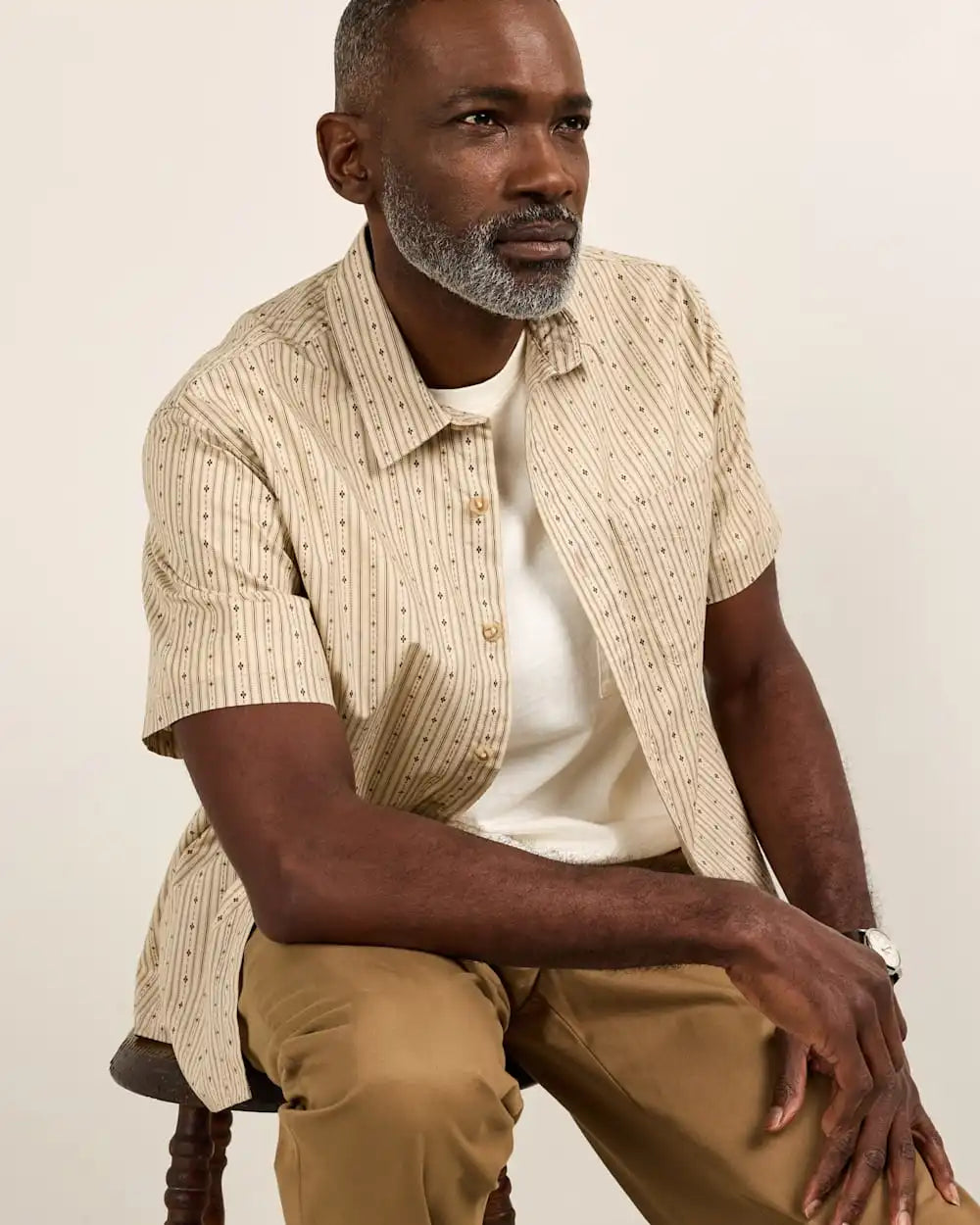 MEN'S SHORT-SLEEVE SHORELINE COTTON SHIRT