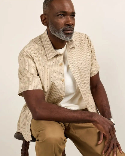 MEN'S SHORT-SLEEVE SHORELINE COTTON SHIRT