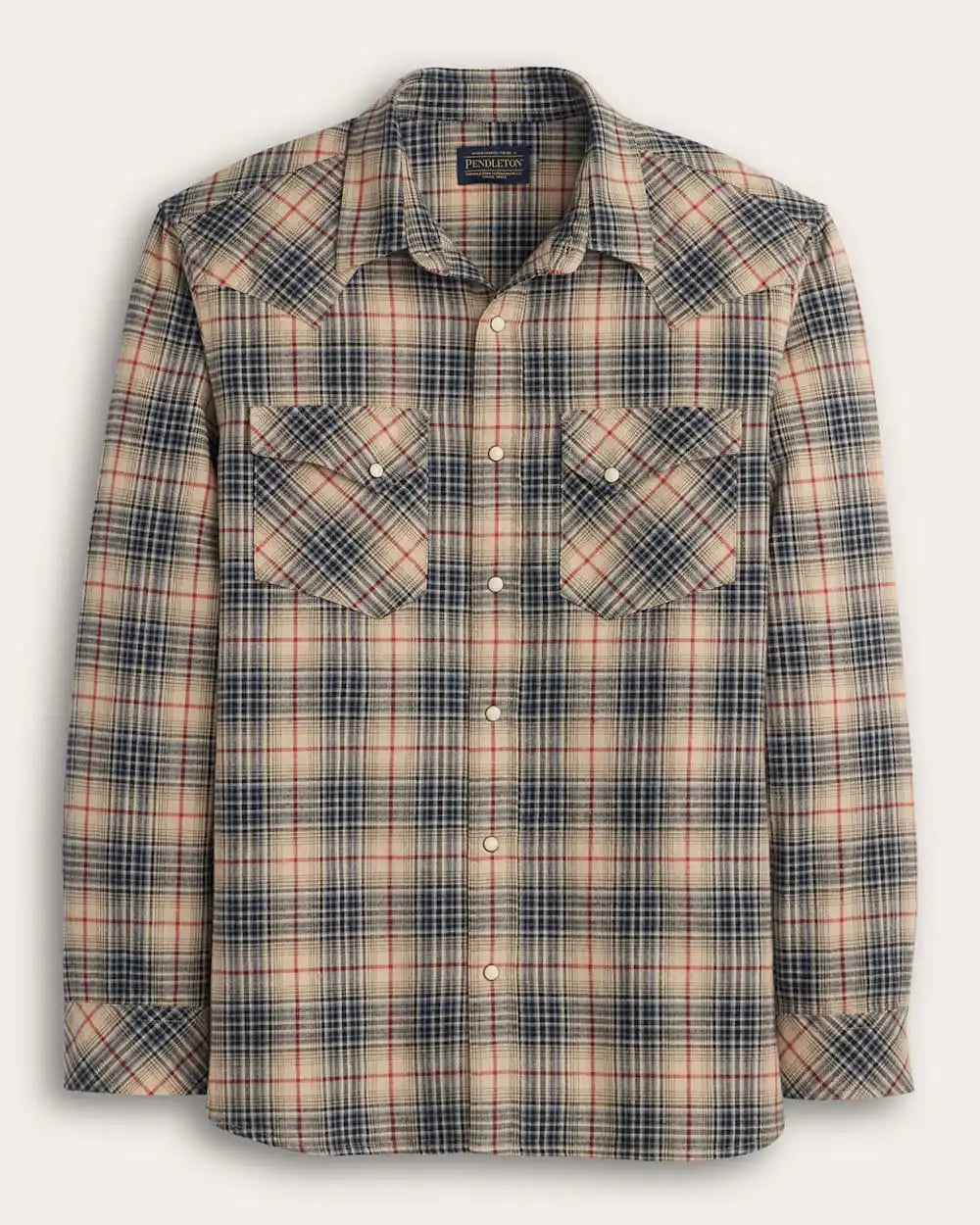 MEN'S PLAID SNAP-FRONT WYATT COTTON SHIRT