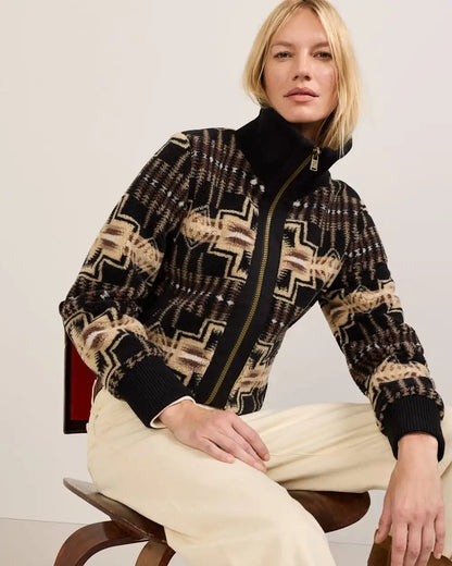 WOMEN'S HARDING FOXGLOVE FLEECE BOMBER JACKET