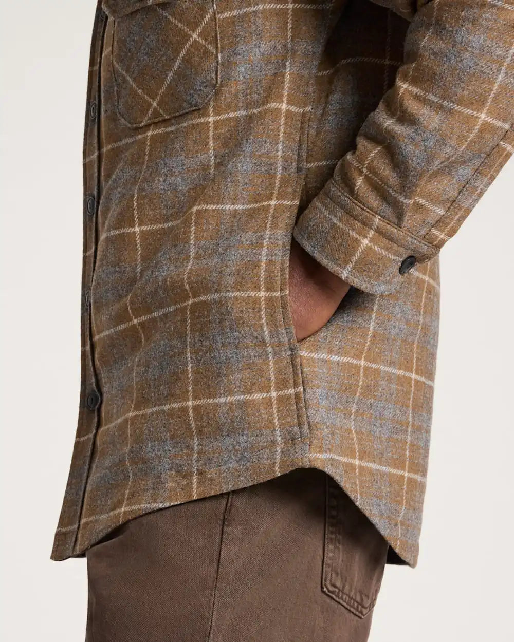MEN'S PLAID QUILTED CPO JACKET