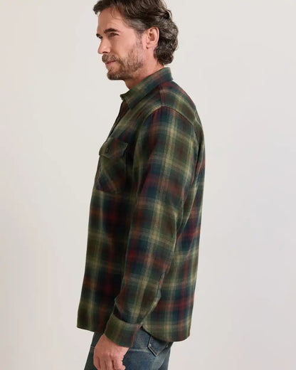 MEN'S PLAID BURNSIDE COTTON FLANNEL SHIRT