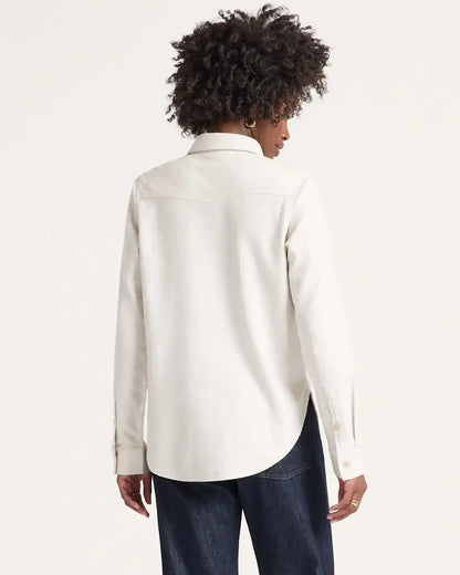 WOMEN'S COTTON FLANNEL RELAXED SHIRT