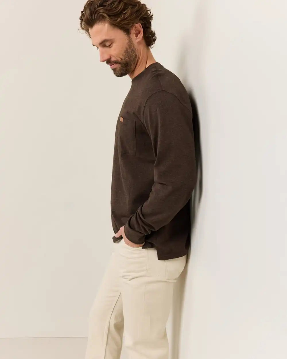 MEN'S LONG-SLEEVE DESCHUTES POCKET TEE