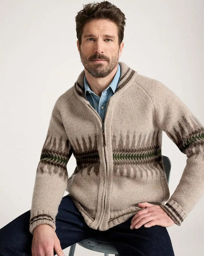 MEN'S SAWTOOTH BUCK LAMBSWOOL ZIP CARDIGAN