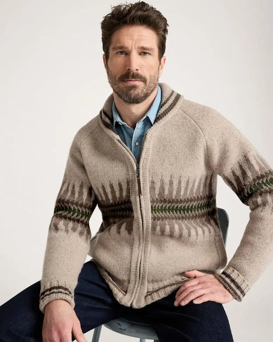MEN'S SAWTOOTH BUCK LAMBSWOOL ZIP CARDIGAN