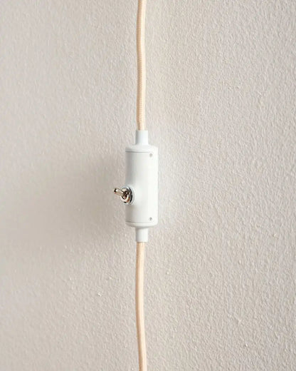 HANDMADE STONEWARE & WOOD SCONCE