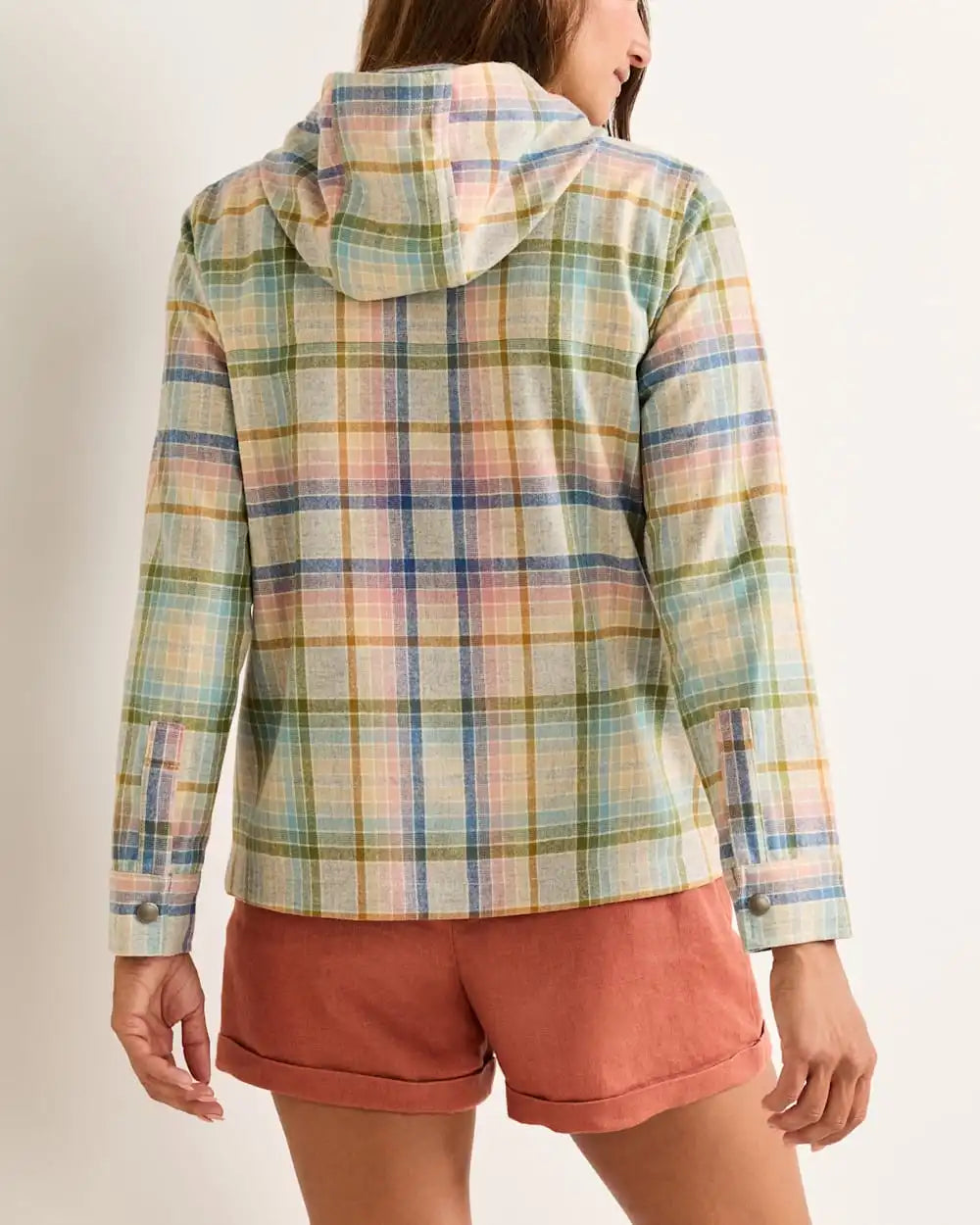 WOMEN'S PLAID TRAILSIDE WOOL HOODIE