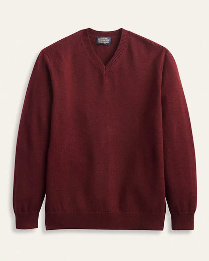 MEN'S MERINO V-NECK SWEATER