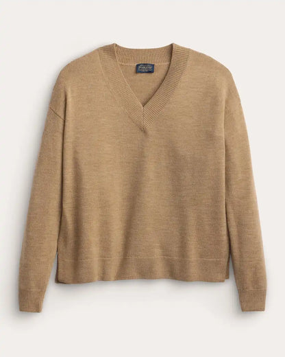 WOMEN'S MERINO V-NECK SWEATER