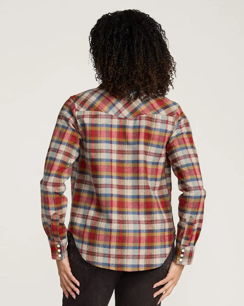 WOMEN'S PLAID WOOL GAMBLER SHIRT