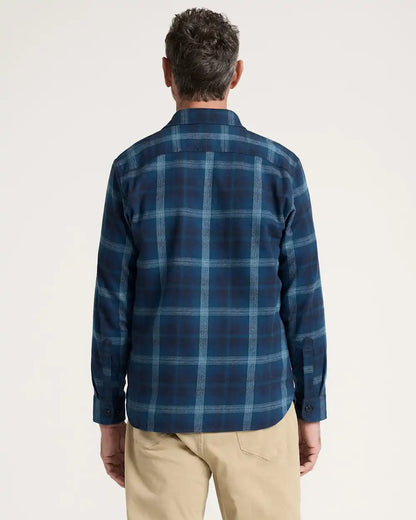 MEN'S PLAID BURNSIDE COTTON FLANNEL SHIRT