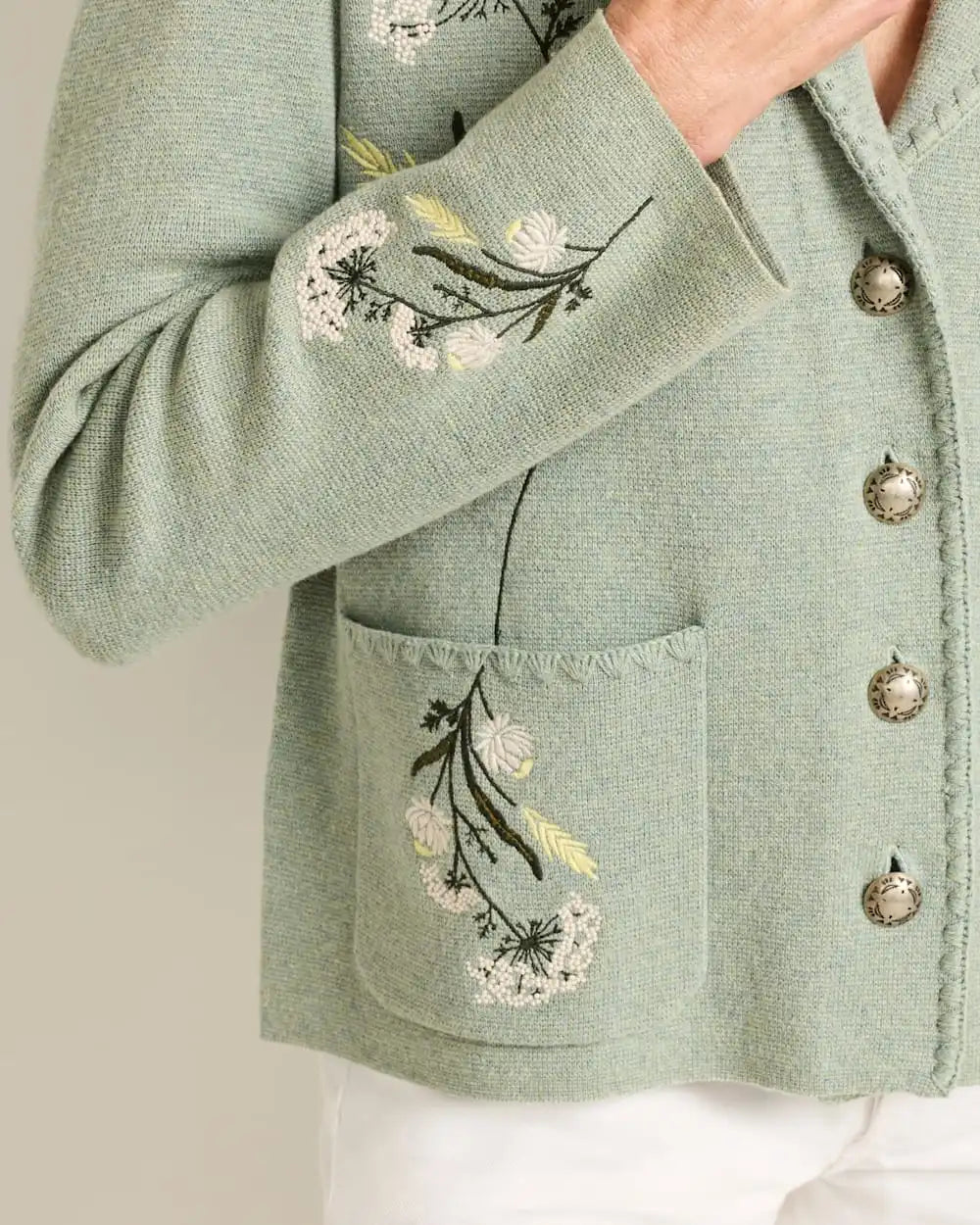 WOMEN'S FLORAL SOUVENIR CARDIGAN